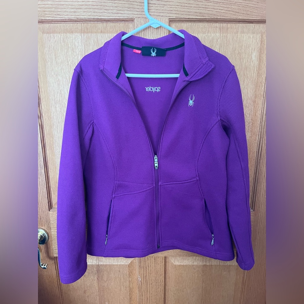 Spyder core sweater Purple Full-Zip Fleece Jacket